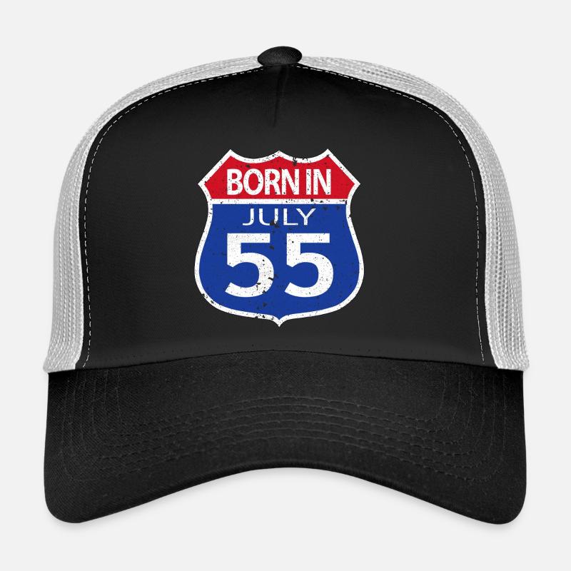 Né(e) en Juillet 1955 Casquette trucker 