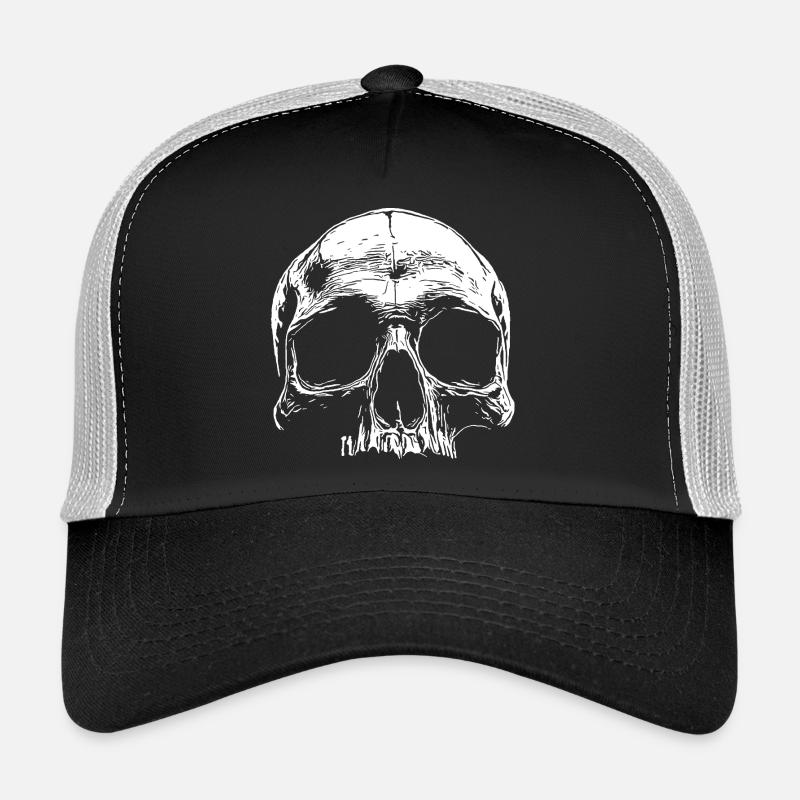 SKULL - Trucker Cap - Schwarz/Steingrau