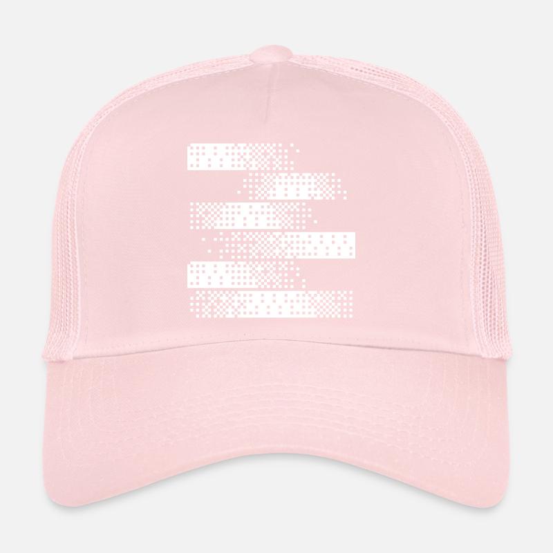 Abstraktes digitales Pixelmuster Trucker Cap