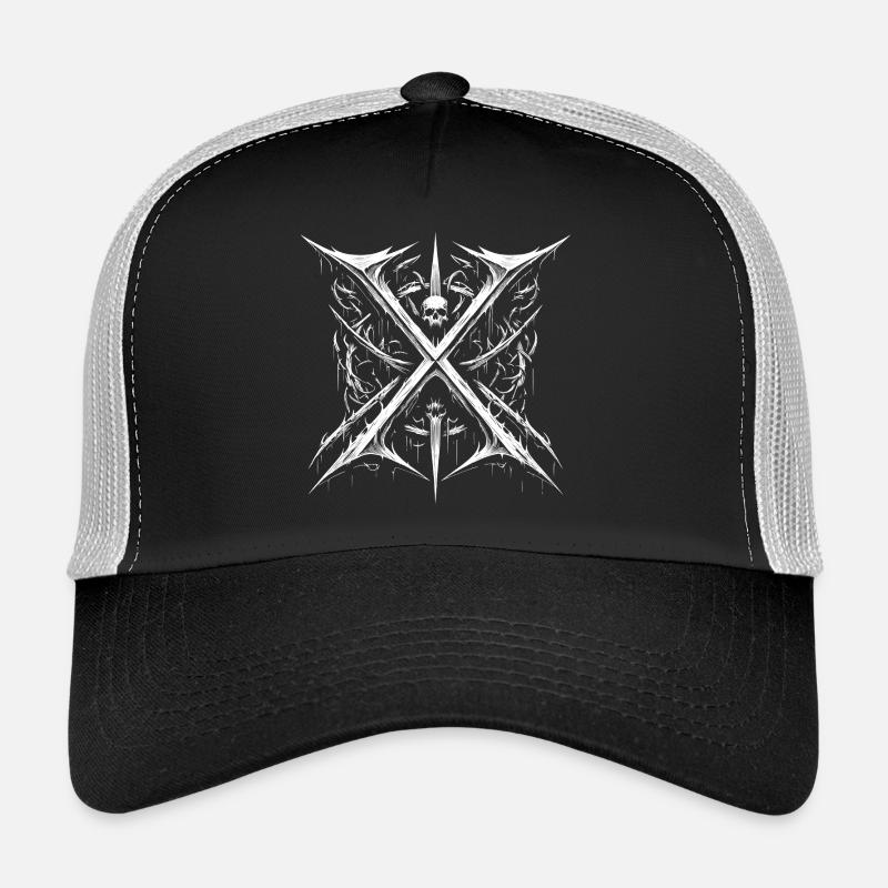 Heavy Metal - Dark Gothic War Flag Trucker Cap