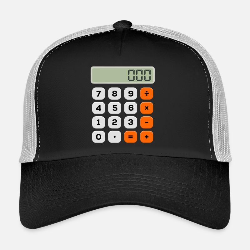 Number Day Minimalist Calculator Numerical Pattern Trucker Cap