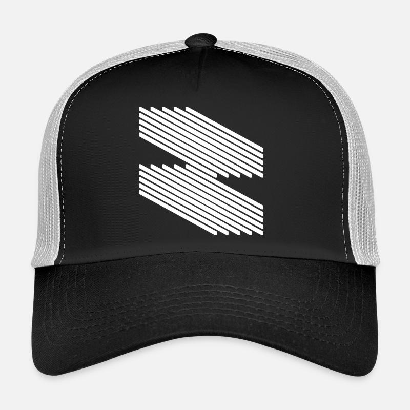 Minimalist Line Pattern Design Trucker Cap
