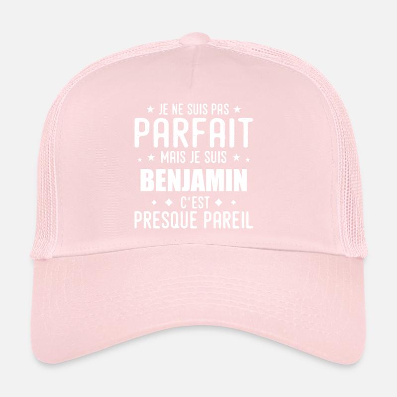 Benjamin: authentisch, unvollkommen, oben, perfekt Trucker Cap