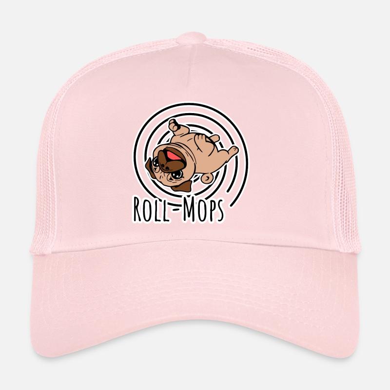 Rolling Pug - Un carlin roulant Casquette trucker 