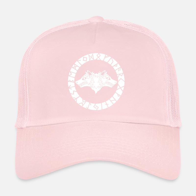 Wikingerwolf mit zwei Köpfen Trucker Cap