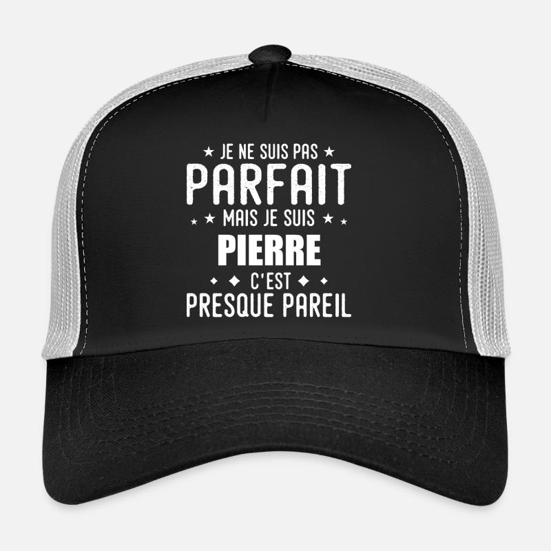 Stone: authentic, imperfect, top, perfection Trucker Cap