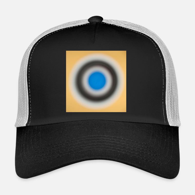 Yellow_001 - Trucker Cap - Schwarz/Steingrau