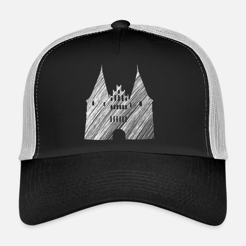 Landmark Lübeck: Holsten Gate Graphic White - Trucker Cap - black/stone grey