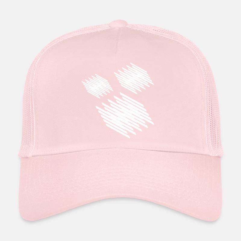 Conception de carrés géométriques Casquette trucker 