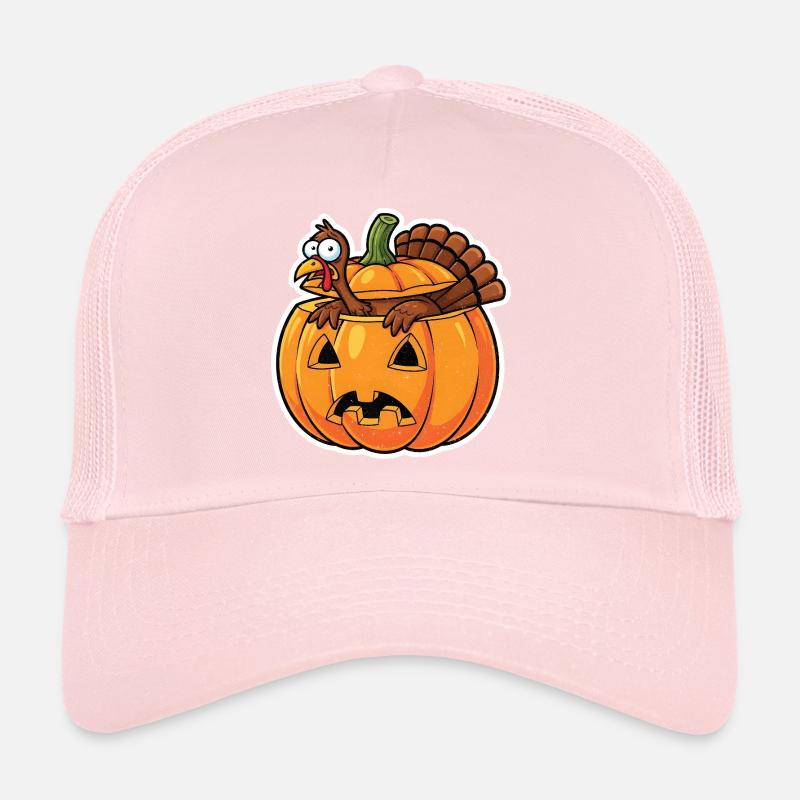 Kürbishelden: Frecher Truthahn im Herbst Halloween Trucker Cap
