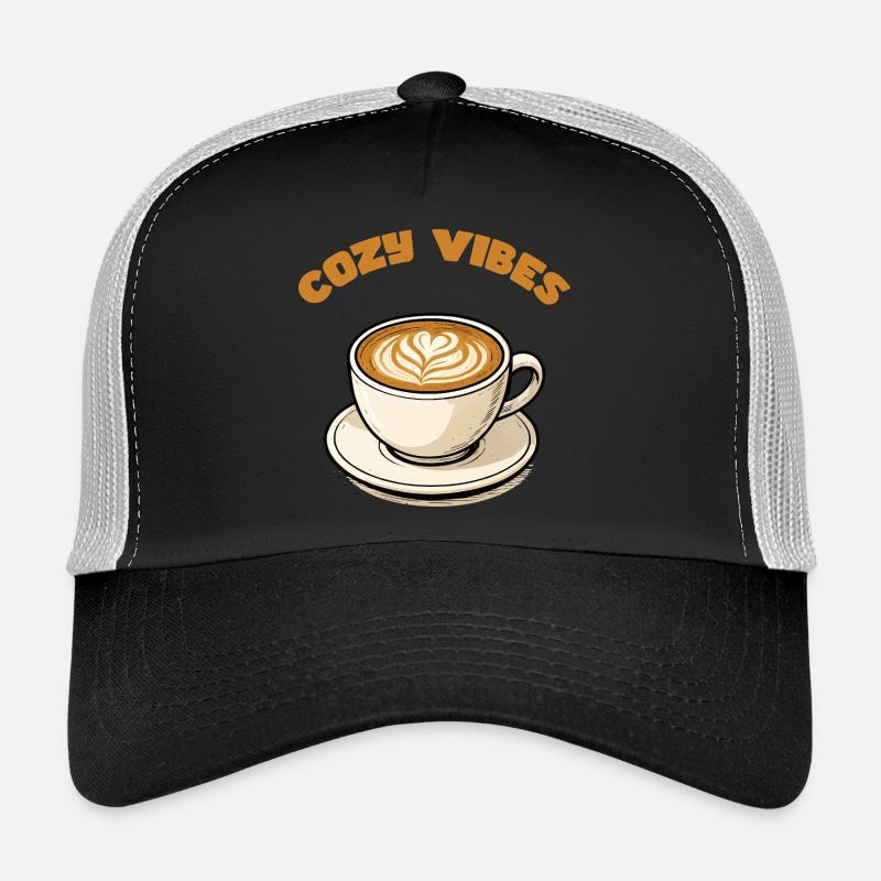 Coffee cuddly vibes Trucker Cap