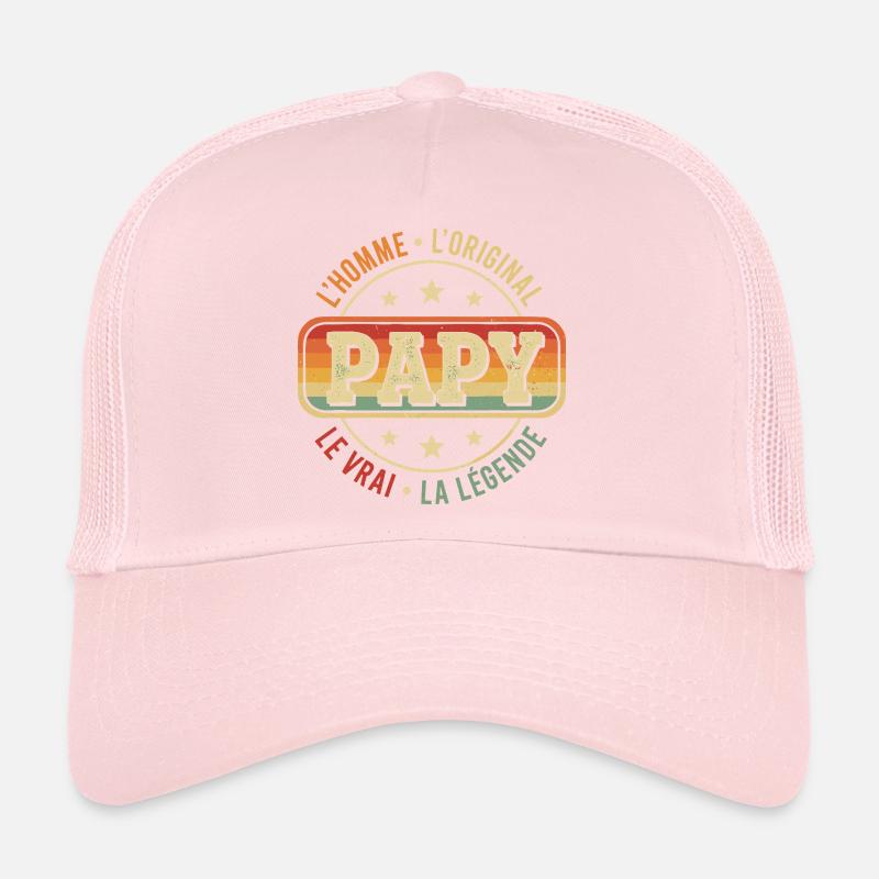 Vintage Papi Grand-Père Retro Vrai Original Papy Casquette trucker 