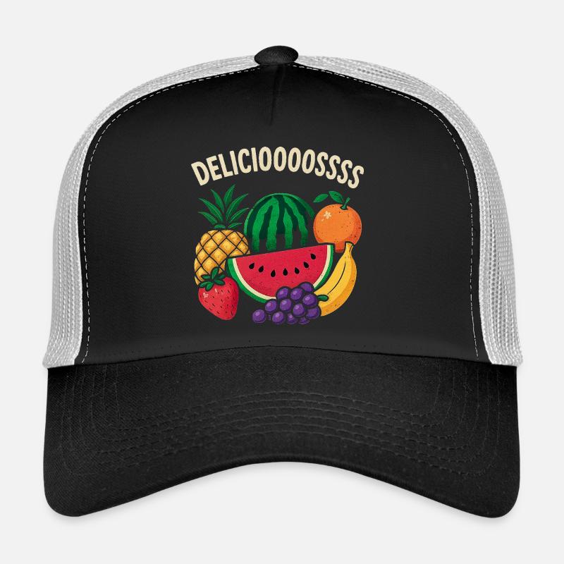 Fröhliche tropische Fruchtspritzer Trucker Cap