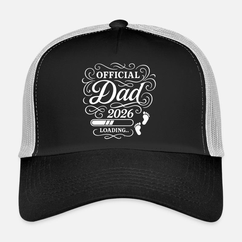 Dad 2026 Papa Loading Vaterschaft Trucker Cap