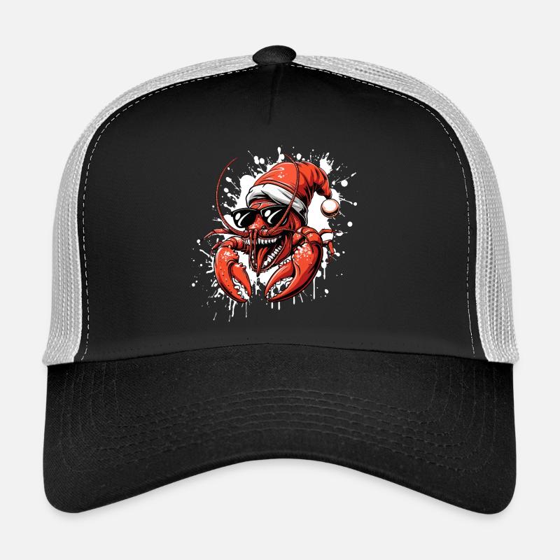 Lobster Crab Christmas Funny Trucker Cap