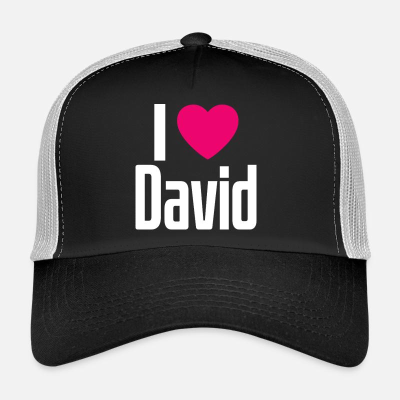 J’aime David Coeur rose J’aime David Casquette trucker 