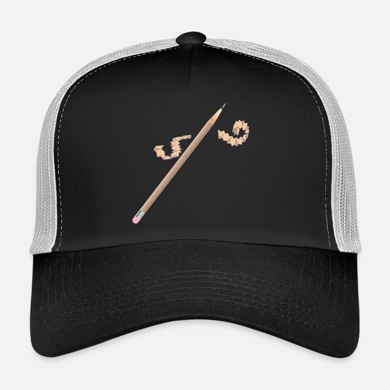 Crayon avec gomme – Motif de dessin créatif Casquette trucker 