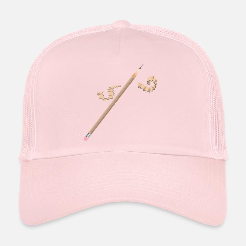 Pencil with Eraser – Creative Drawing Motif Trucker Cap