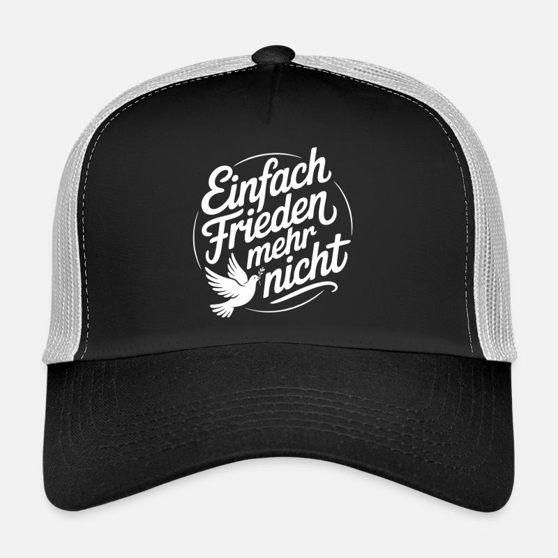 Message de paix avec la colombe de paix | Peace Design Casquette trucker 