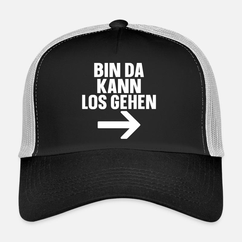 I'm ready to go - Trucker Cap - black/stone grey