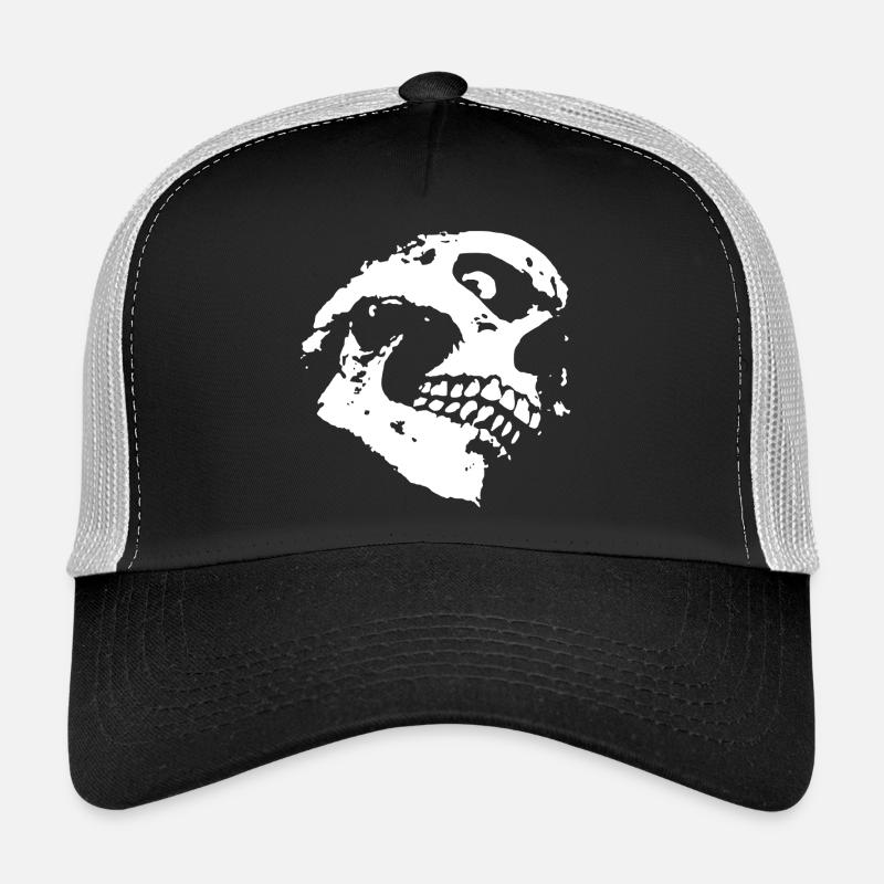 Skull - Trucker Cap - black/stone grey