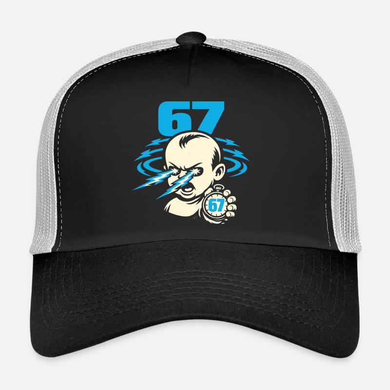 67 Six Seven 6-7 Meme Gen Alpha Casquette trucker 