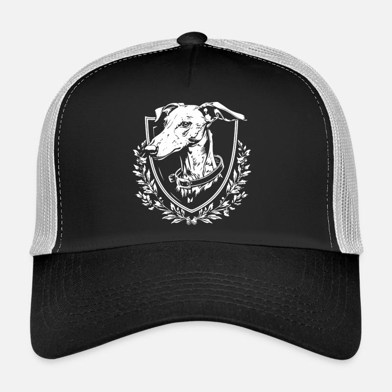 Hund Emblem mit Lorbeer Trucker Cap