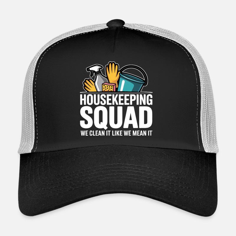 Conception de nettoyage amusante Casquette trucker 
