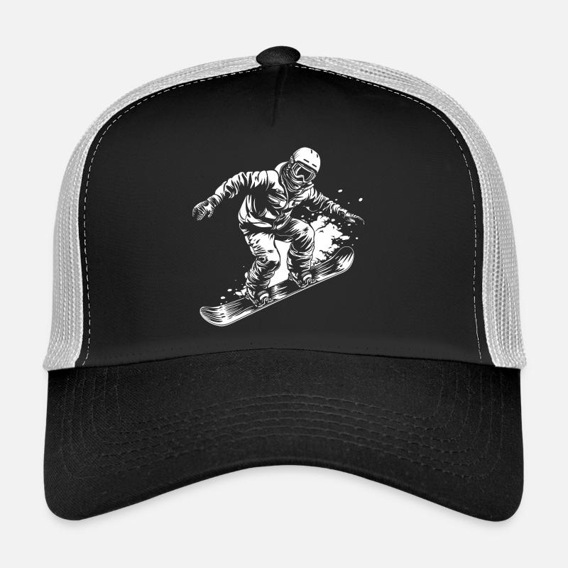 Dessin de snowboardeur Casquette trucker 