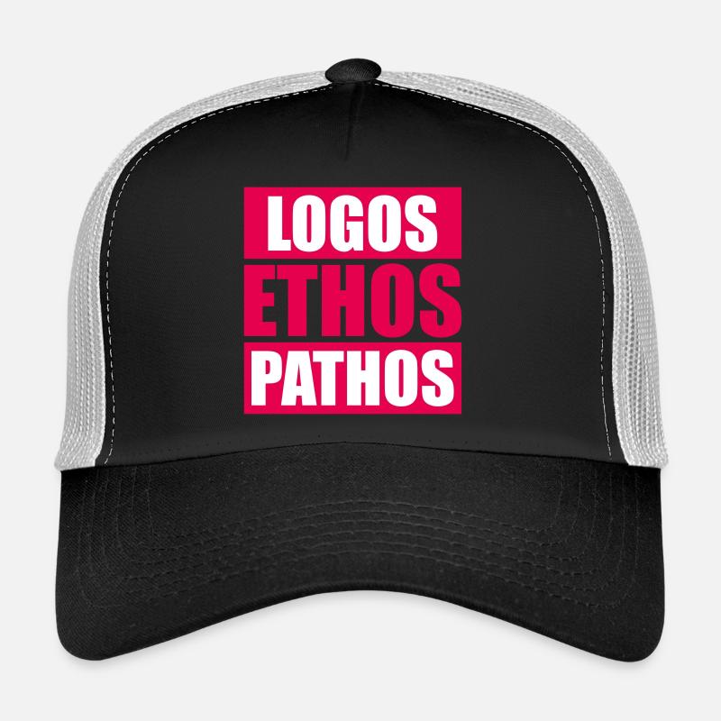 Logos Ethos Pathos Rhetoric Philosophy Student Trucker Cap