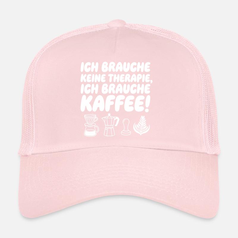 Ich brauche Kaffee Spruch mit KaffeeIcons Trucker Cap