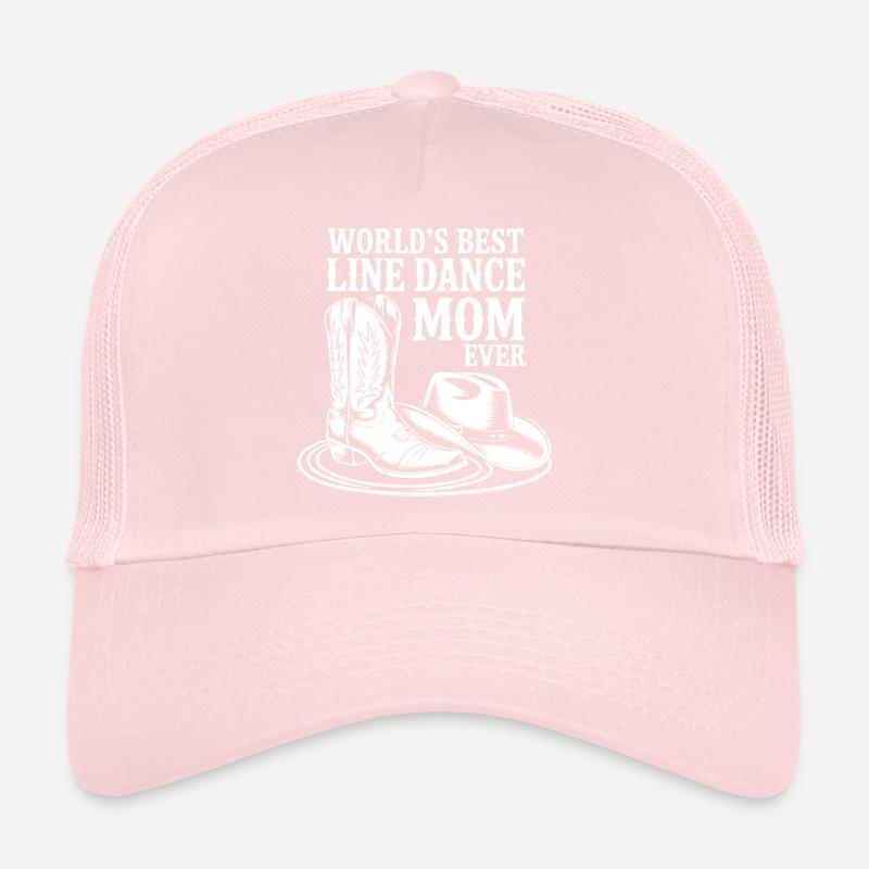 Maman LineDance avec des bottes de cowboy Casquette trucker 