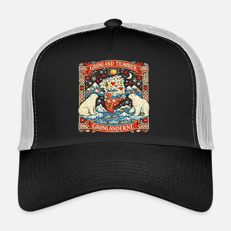 Greenland Independence Statement Gift Funny Trucker Cap