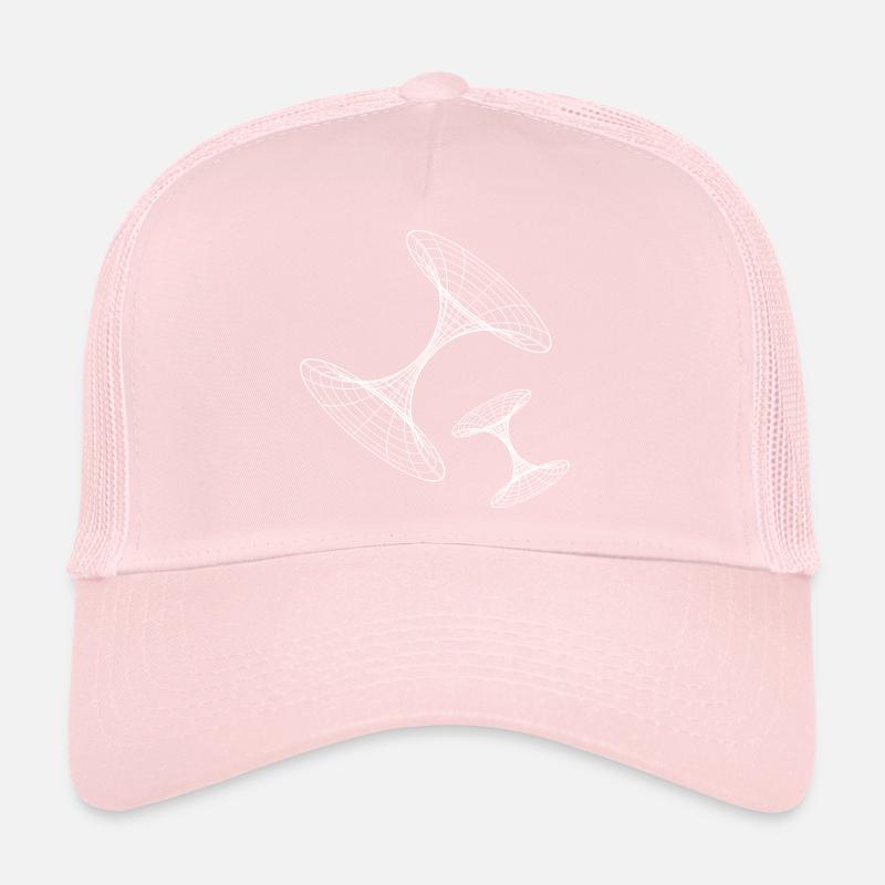 Wireframe Vortex Geometry Trucker Cap