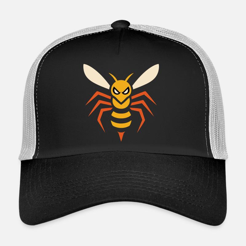 Frelon en colère – graphique angulaire d’insectes Casquette trucker 