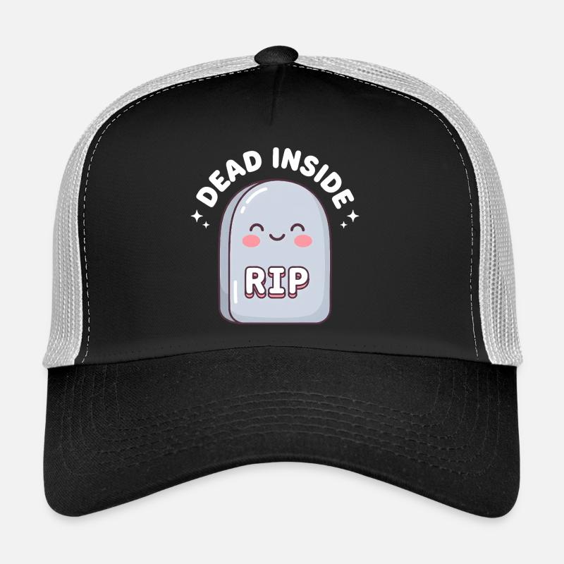 Cute RIP Tombstone Design Trucker Cap