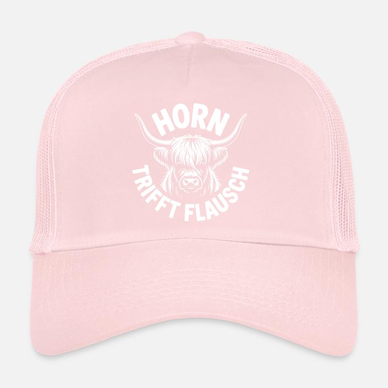 Highlands Horn Meets Fluff Trucker Cap
