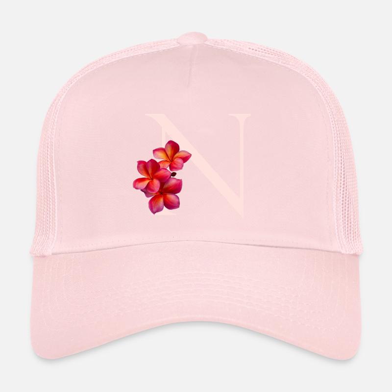 N Florales Monogramm Trucker Cap