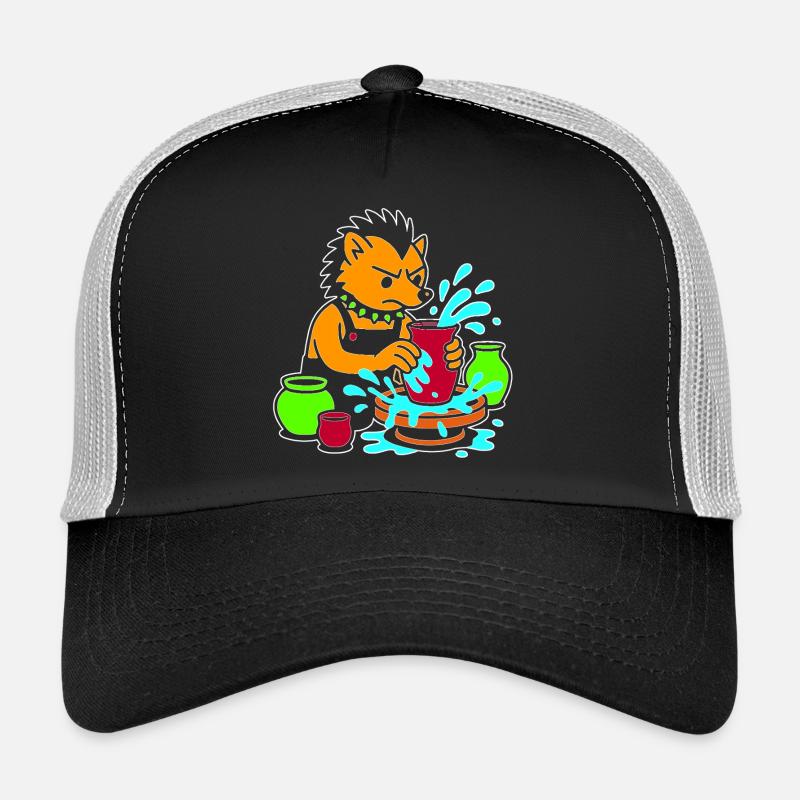 Splash de chiot de poterie Casquette trucker 