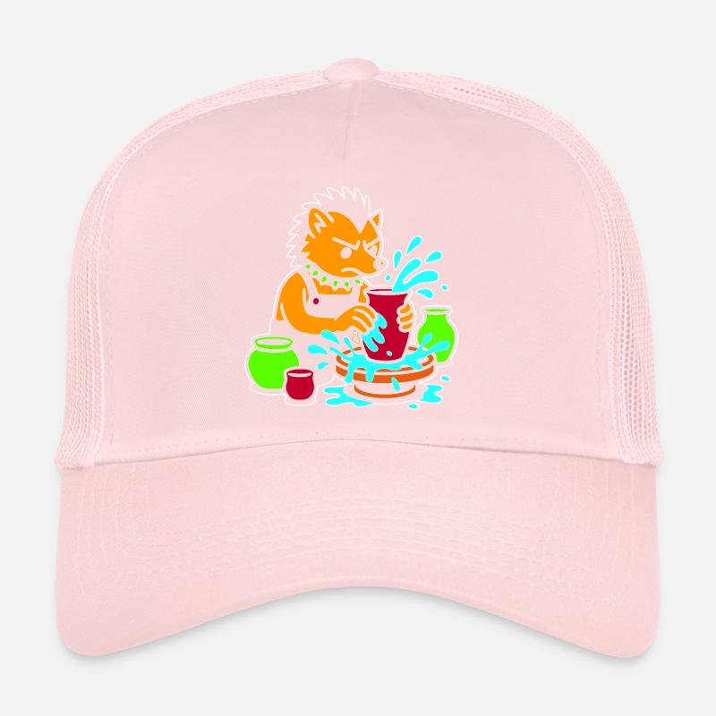 Splash de chiot de poterie Casquette trucker