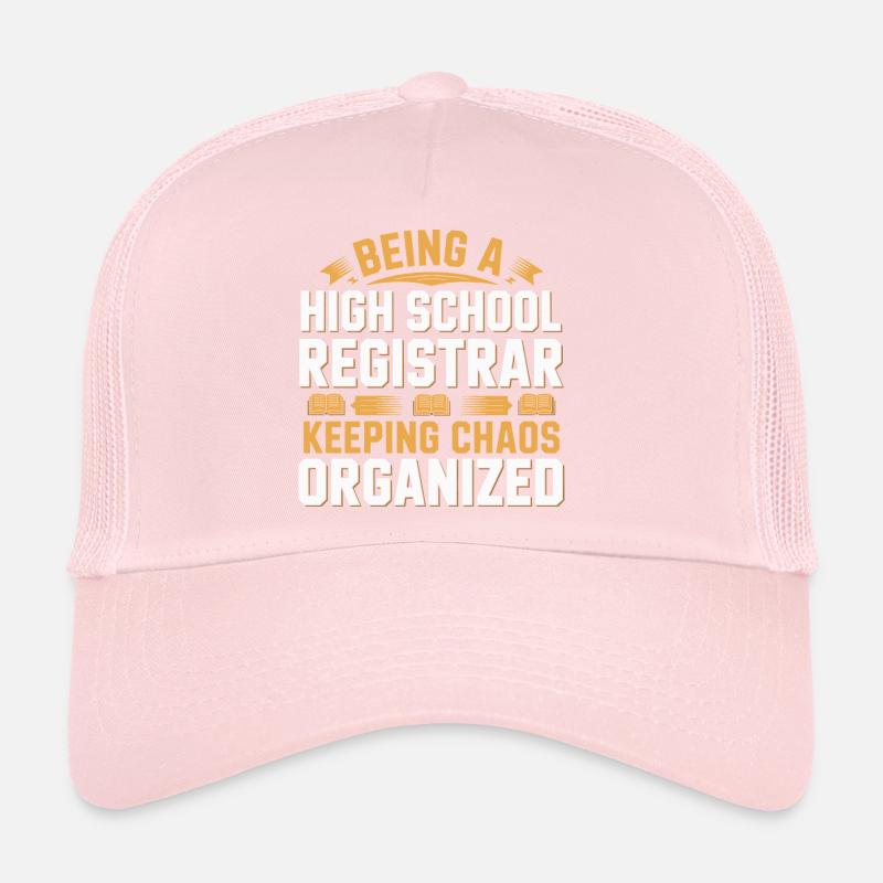 Funny School Secretary School Administration Office Work Trucker Cap