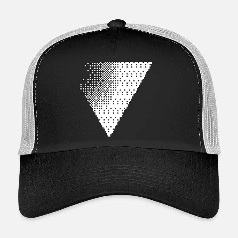 Fondu géométrique en triangle pointillé Casquette trucker 