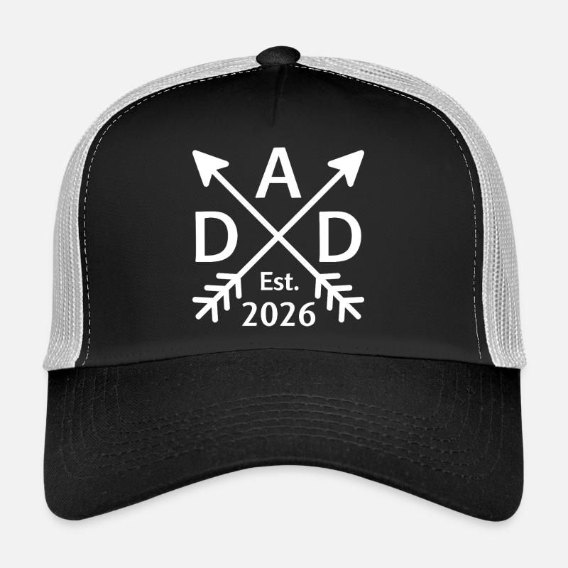 Dad 2026 Geschenk werdender Vater Est 2026 Trucker Cap