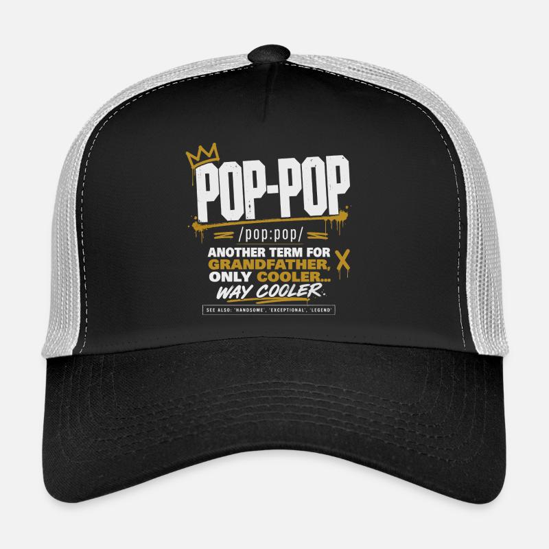 Pop-Pop-Definition – Cooler und legendärer Opa Trucker Cap