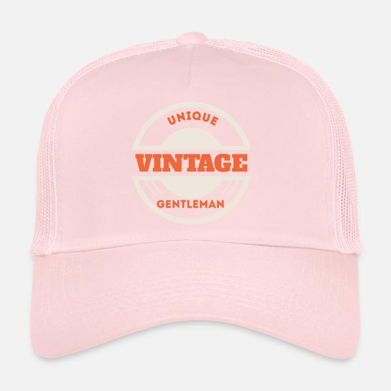 Einzigartiges Vintage-Gentleman-Abzeichen Trucker Cap
