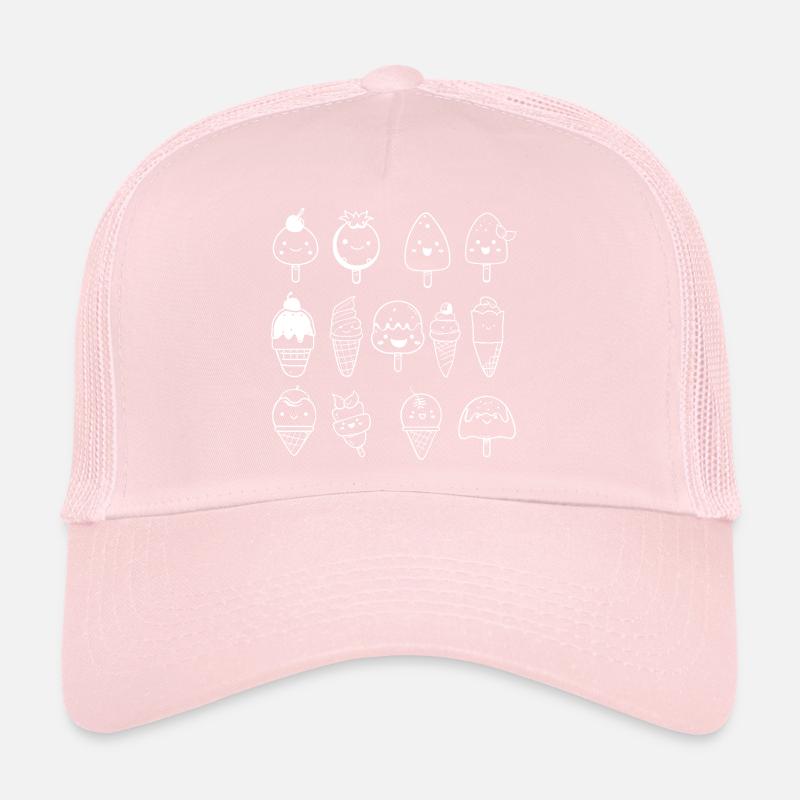 Variété de glaces Look comique Casquette trucker 