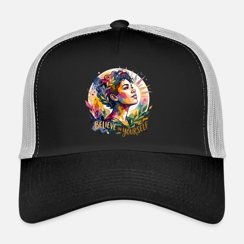 Portrait de Croyez en vous Casquette trucker 