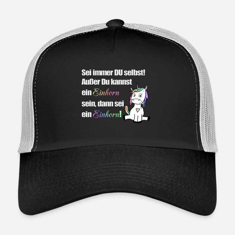 Sei immer du selbst - Trucker Cap - Schwarz/Steingrau