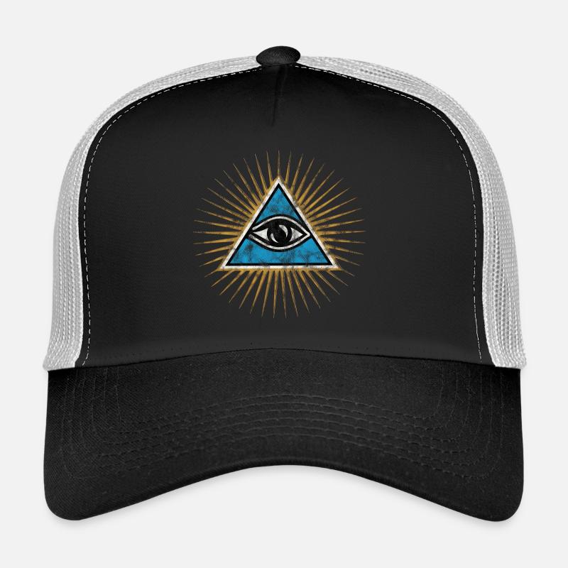 Yeux omniprésents, Triangle, Pyramide, Vintage, Dieu Casquette trucker 