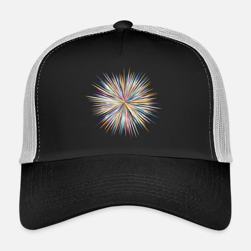 Farbexplosion der Extraklasse - Trucker Cap - Schwarz/Steingrau